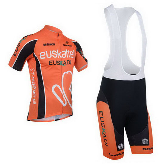 2013 Maillot Euskalte Tirantes Mangas Cortas Naranja